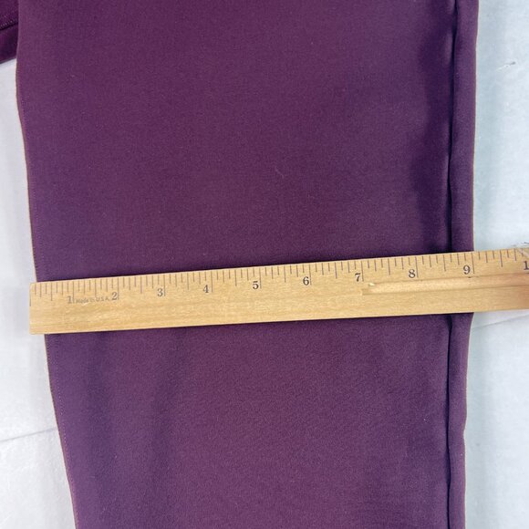 Spanx Pants Women's 36x28* Ponte Slim Straight High Rise Purple Stretch Tag XXL - Picture 13 of 16